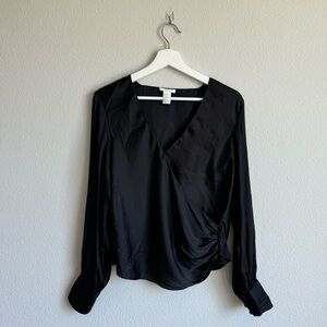 Forever 21 Silky Slouchy Low Neck Top